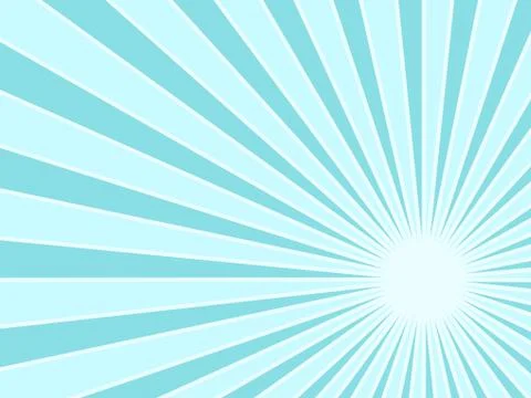 Sunburst rays light blue background. sunbeam star burst. Vector illustration 스톡 일러스트