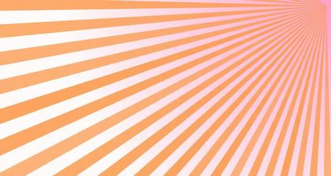Sunburst rays radiating from a point, pink and orange tones Stock Illustration