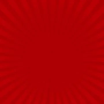 Sunburst red rays pattern. Radial sunburst ray background vector illustration Stock Illustration
