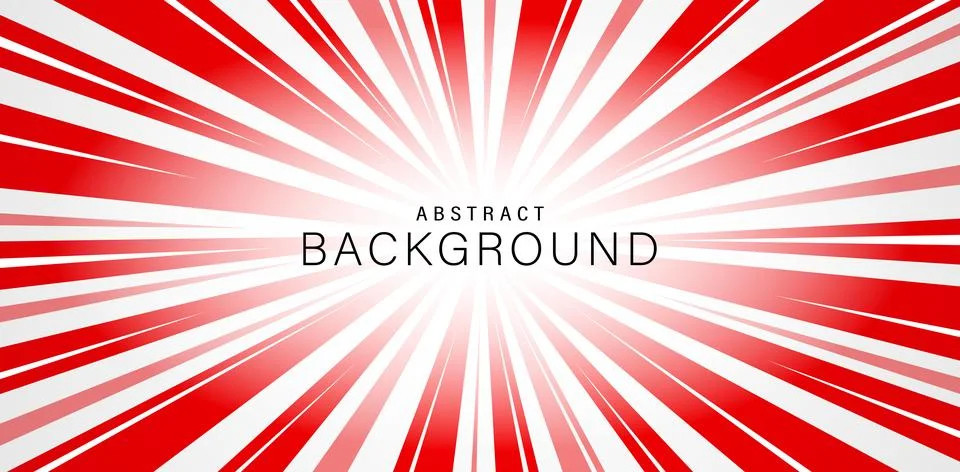 Sunburst red white background Stock Illustration