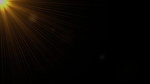 Sunburst retro background with rotating golden rays and vintage grain texture Video stock 345964151