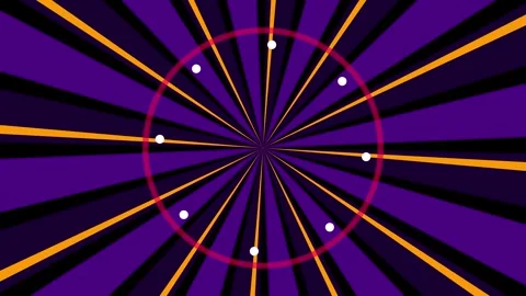 Sunburst retro motion graphics with vintage rotating rays for pop art backg.. Video stock 345900202