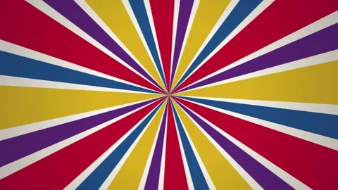 Sunburst rotating stripes seamless loop motion background Stock Footage 345394197