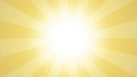 Sunburst rotating yellow rays seamless loop motion background Stock Footage 345394245