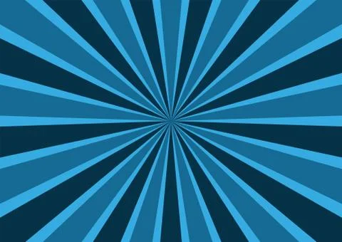 Sunburst, starburst background, converging lines. Vector illustration. Stock Illustration