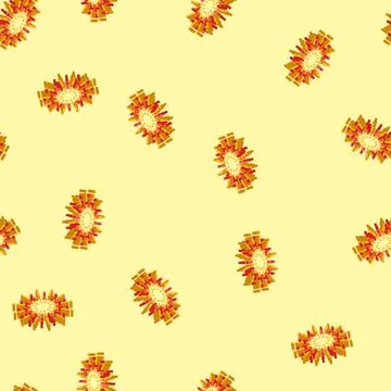Sunburst sun summer sunlight isometric icon seamless pattern Illustrazione stock