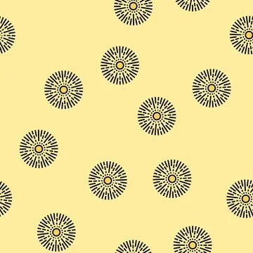 Sunburst sun summer sunlight vector seamless pattern 스톡 일러스트