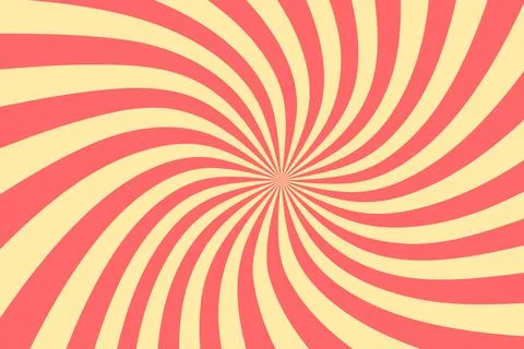Sunburst Twist Spring Color pattern Background red and yellow color Stockillustratie