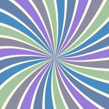 Sunburst vector background abstract summer retro pattern curved stripes Stock Illustration