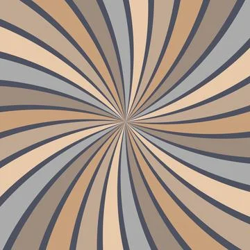 Sunburst vector background abstract summer retro pattern curved stripes Stock Illustration