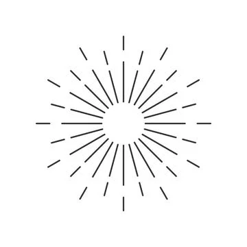 Sunburst vector icon2 Stock Illustration