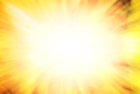 Sunburst Yellow Refracted Stock Footage 35901567