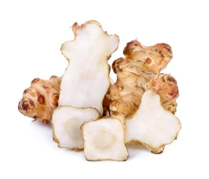 Sunchoke isolated on the white background Stock Photos
