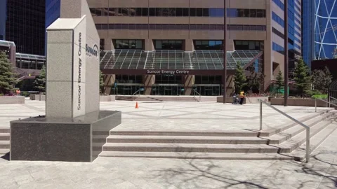 Suncor building in Calgary downtown. Video stock 156630837