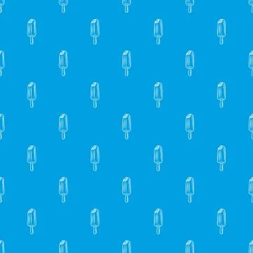 Sundae pattern seamless blue Illustrazione stock