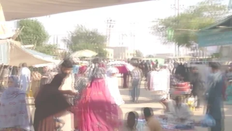 Sunday Bazar Stock Footage 79038935