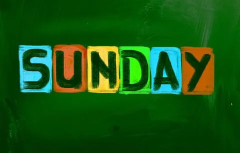 Sunday concept Stock Illustration