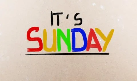 Sunday concept Stock Illustration