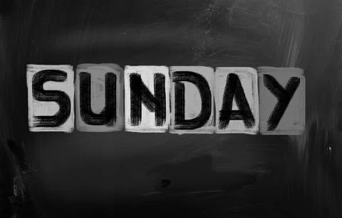 Sunday Concept Illustrazione stock