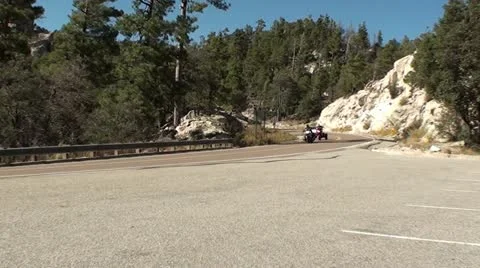 Sunday drivers in the mountains Stock Footage 11127724