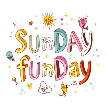 Sunday funday Stock-Illustration