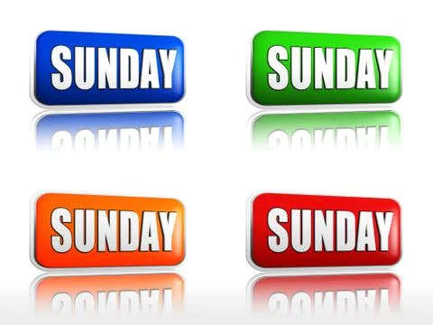 Sunday Stock Illustration