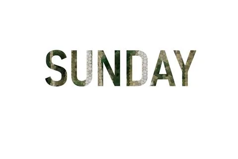 SUNDAY Stock Illustration