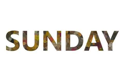 SUNDAY Stock Illustration