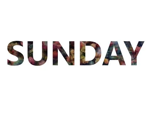 SUNDAY Stock Illustration