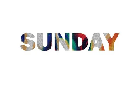 SUNDAY Stock Illustration