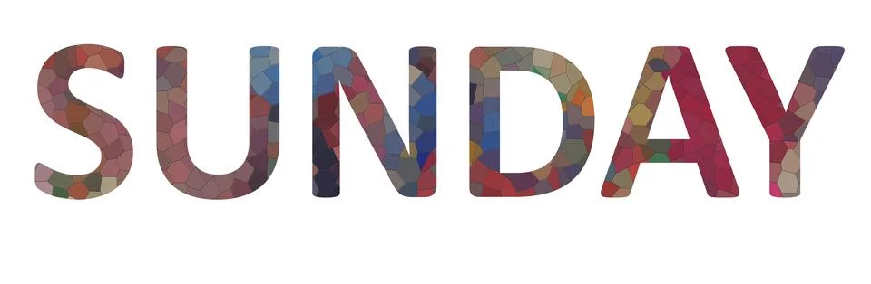 SUNDAY Stock Illustration