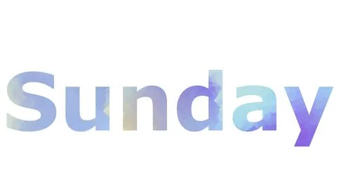 Sunday Stock Illustration