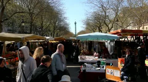 Sunday is marketday Stock Footage 10888603