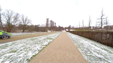 Sunday in the park at winter Stock-Footage 45425398