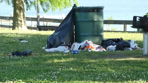 Sunday Trash Stock Footage 108328066