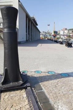 Sundial ashore Foto stock