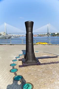 Sundial ashore Stock Photos