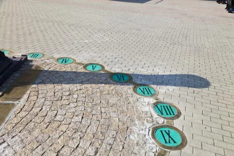 Sundial ashore Stock Photos