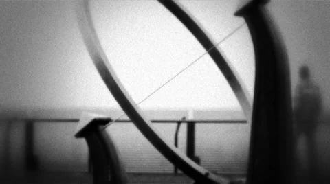 Sundial B&amp;W Stock Footage 1005083