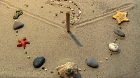 Sundial improvised Stock Footage 10743789