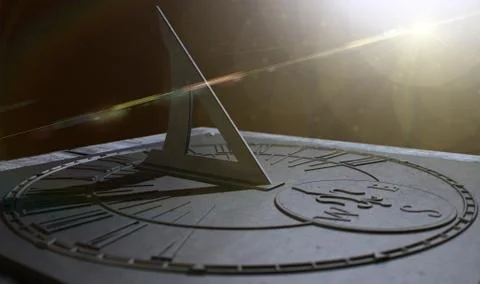 Sundial Lost In Time Stock Illustration