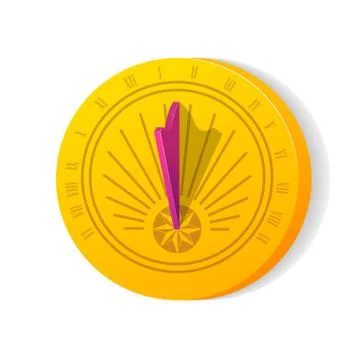 Sundial with shadow イラスト素材