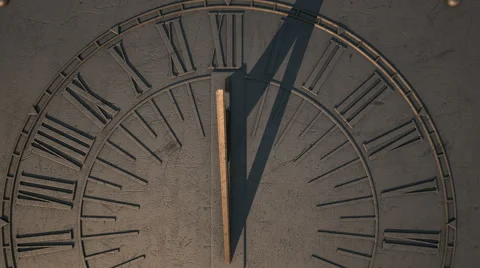 Sundial slight timelapse panning view 4 Stock Footage 47078471