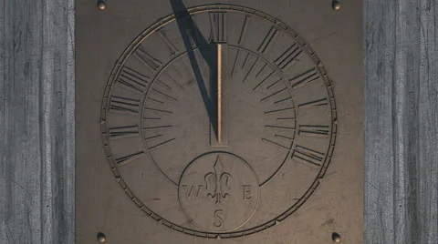 Sundial slight timelapse panning view 5 Stock Footage 47079731