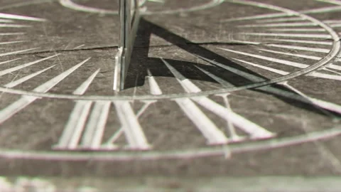 Sundial Stone Timelapse PAN Stock Footage 296586824
