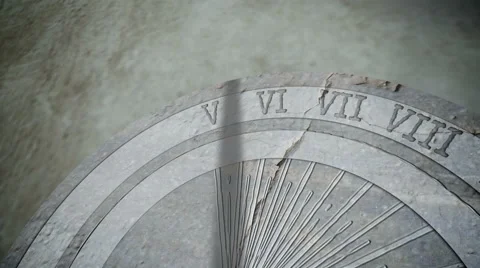 Sundial Timelapse - Ancient Daytime Clock Stock Footage 47539888