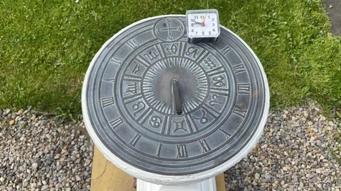 Sundial timelapse with Clock Stock Footage 194546638