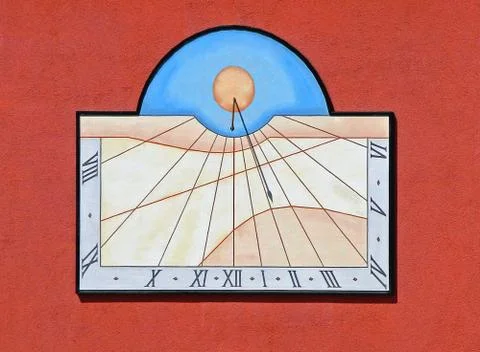 Sundial at Wall Stock Photos