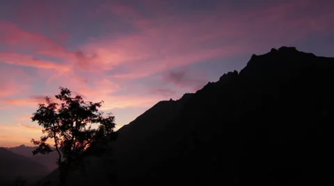 Sundown in the Alps Stock Footage 36360323