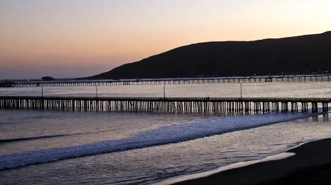 Sundown at the Beach (Time lapse) Stock Footage 7748640
